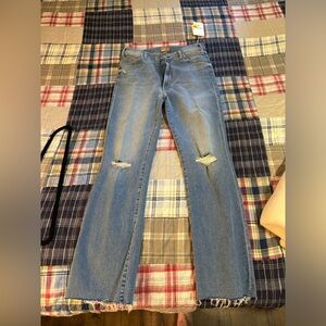 New with tags mother slim straight jeans! Size 30.
